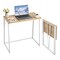 Folding Desk 31.5 Inch Foldable Table with Storage Hooks Space Saving Computer Table
